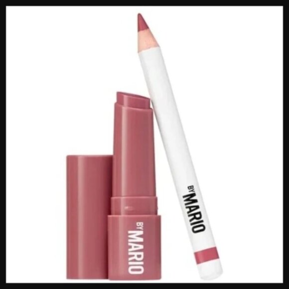 Makeup by Mario Plumping Lipstick Rosewood Glow and Liner Mauve Duo NIB - Picture 2 of 2